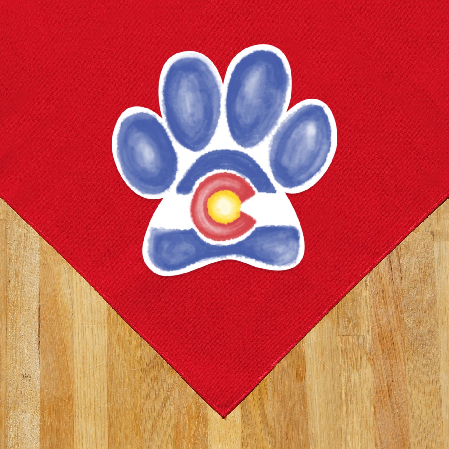Colorado Watercolor Paw
