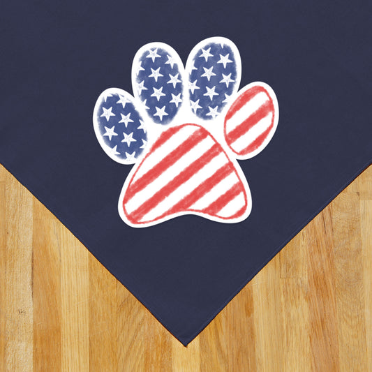 USA Watercolor Paw