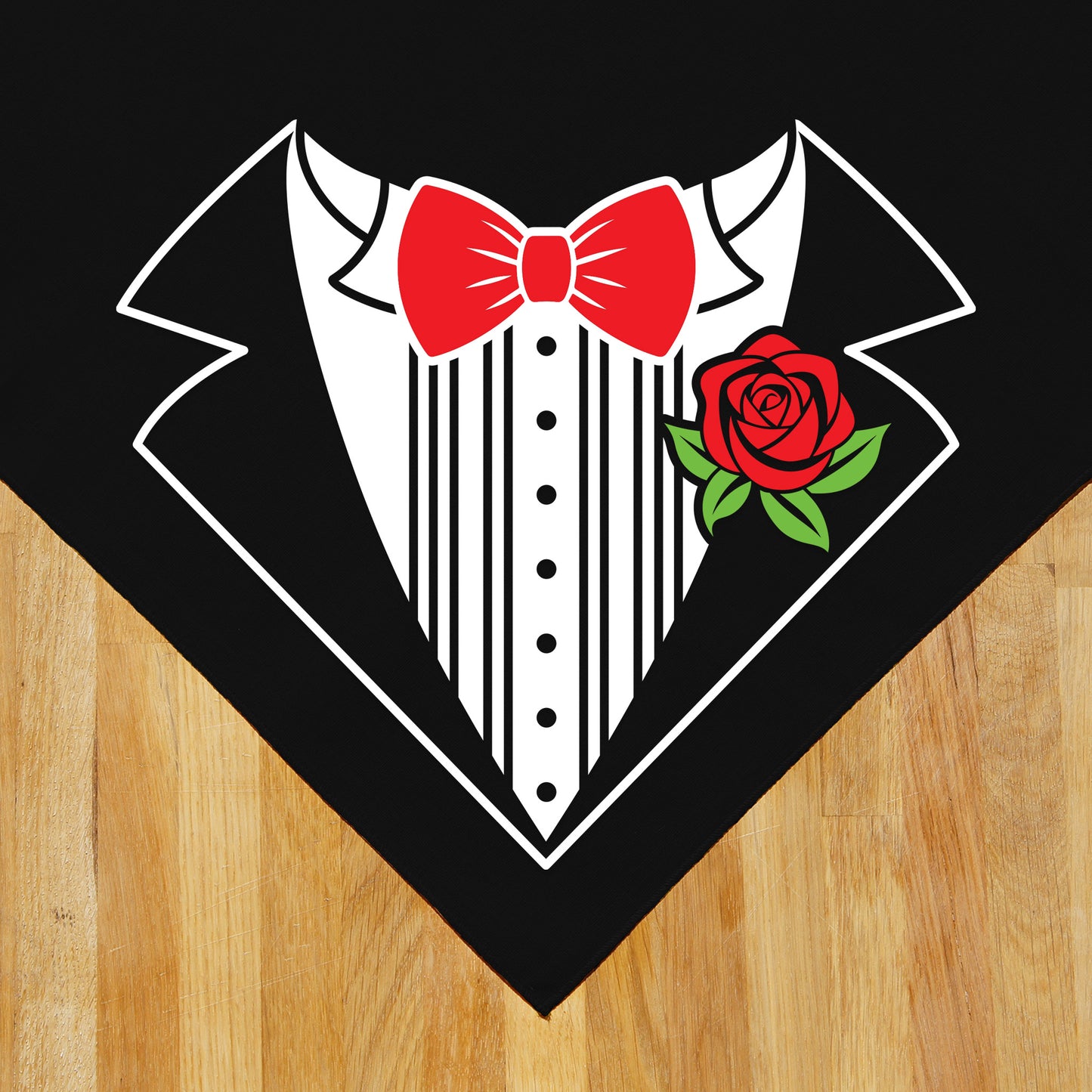 Tuxedo with Rose