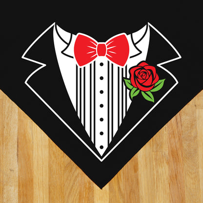 Tuxedo with Rose