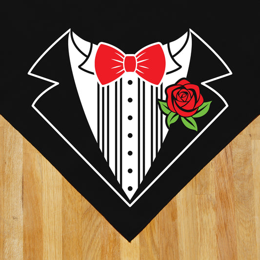 Tuxedo with Rose