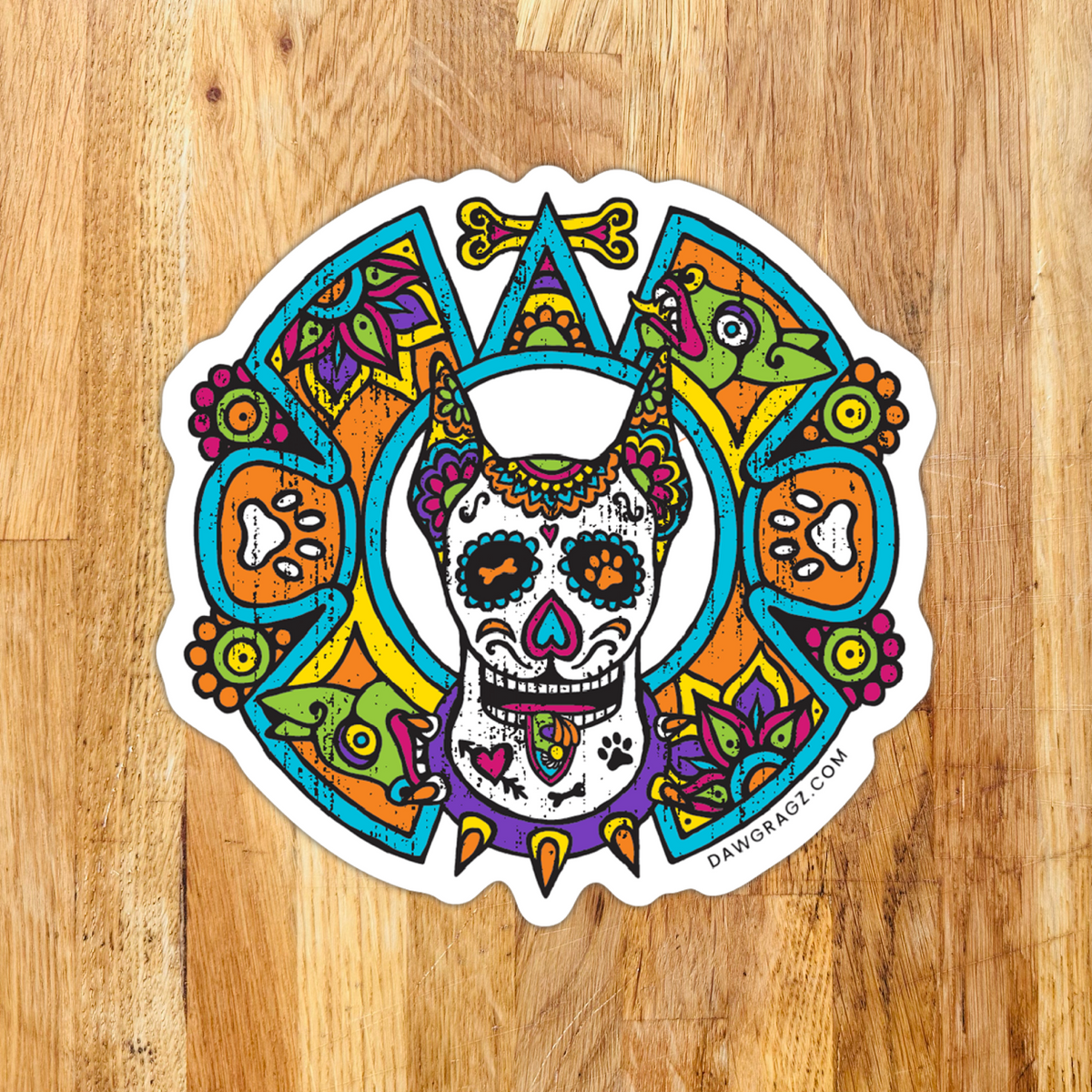 Aztec Dawg Sticker
