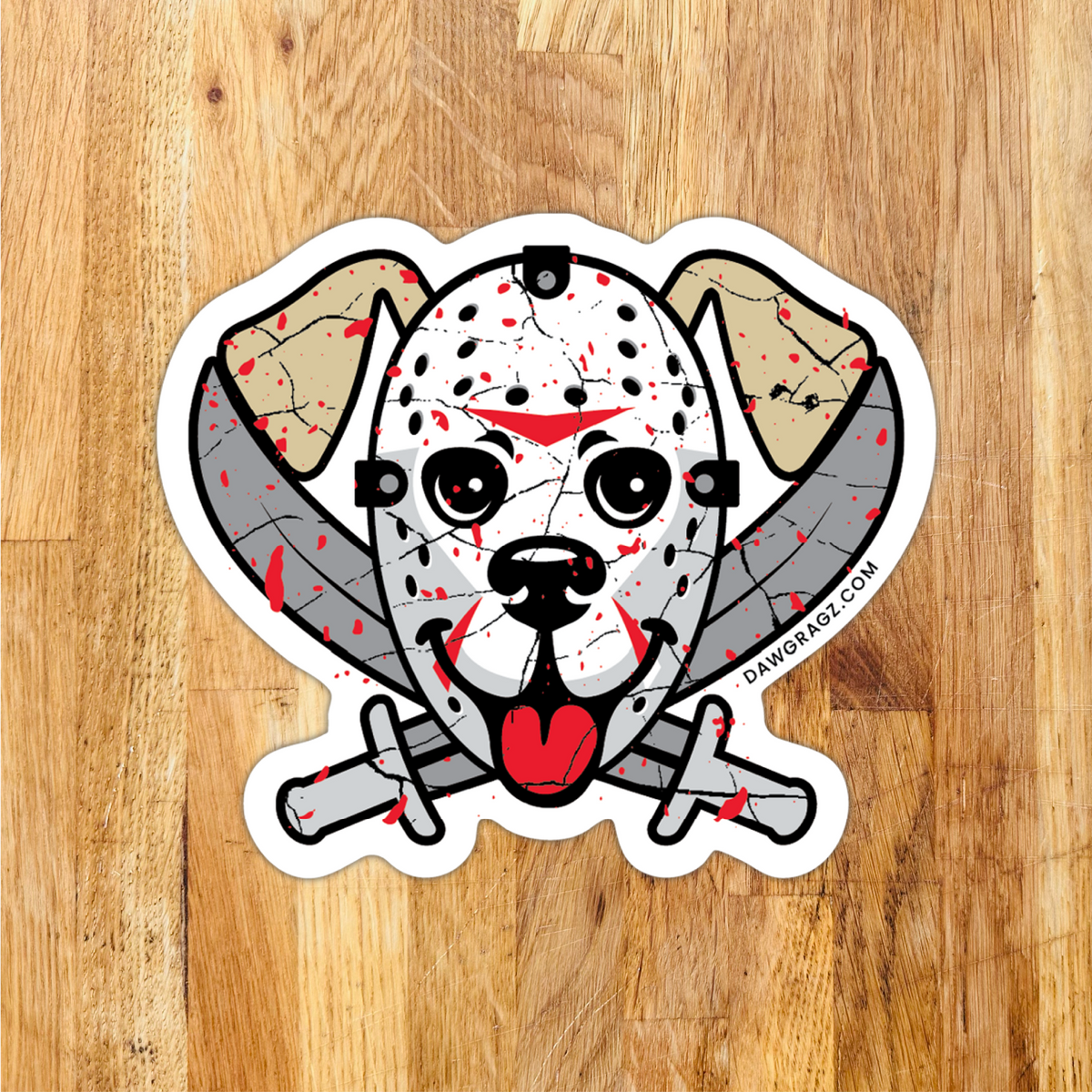 Masked Dawg Sticker