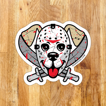 Masked Dawg Sticker