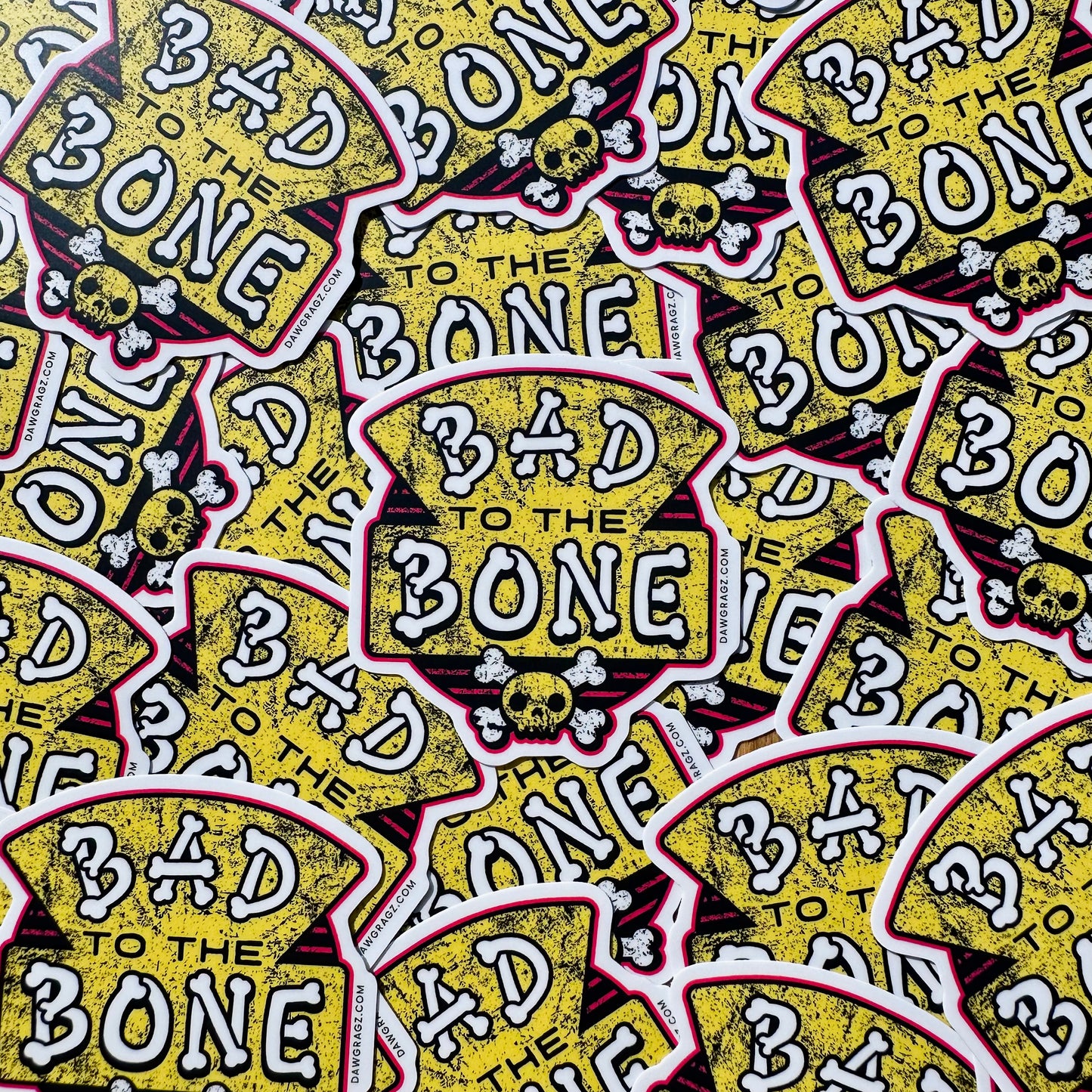 Bad to the Bone Sticker