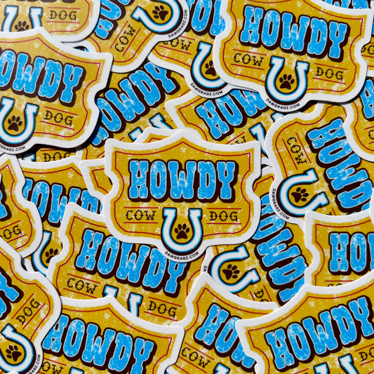 Howdy Cowdog Sticker