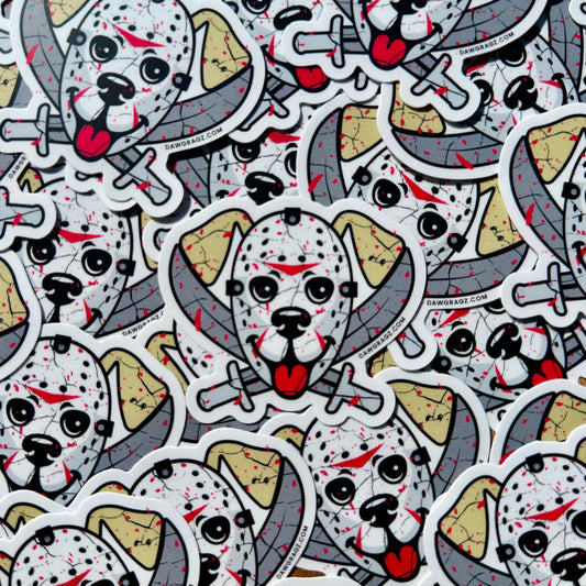 Masked Dawg Sticker